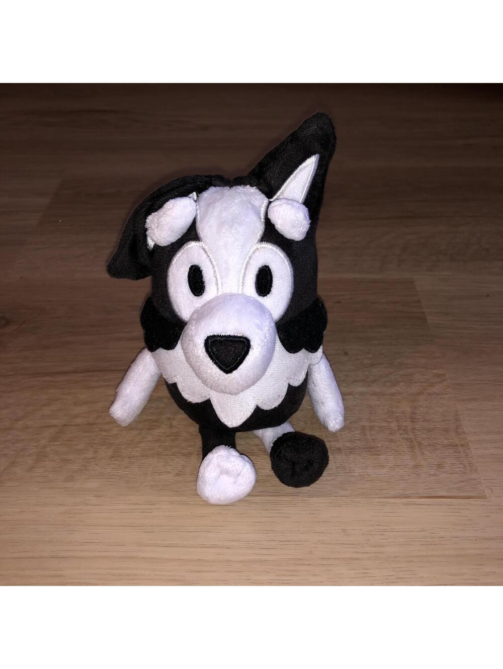 BLUEY and FRIENDS MACKENZIE BLACK WHITE BORDER COLLIE DOG PLUSH MOOSE TOYS RARE